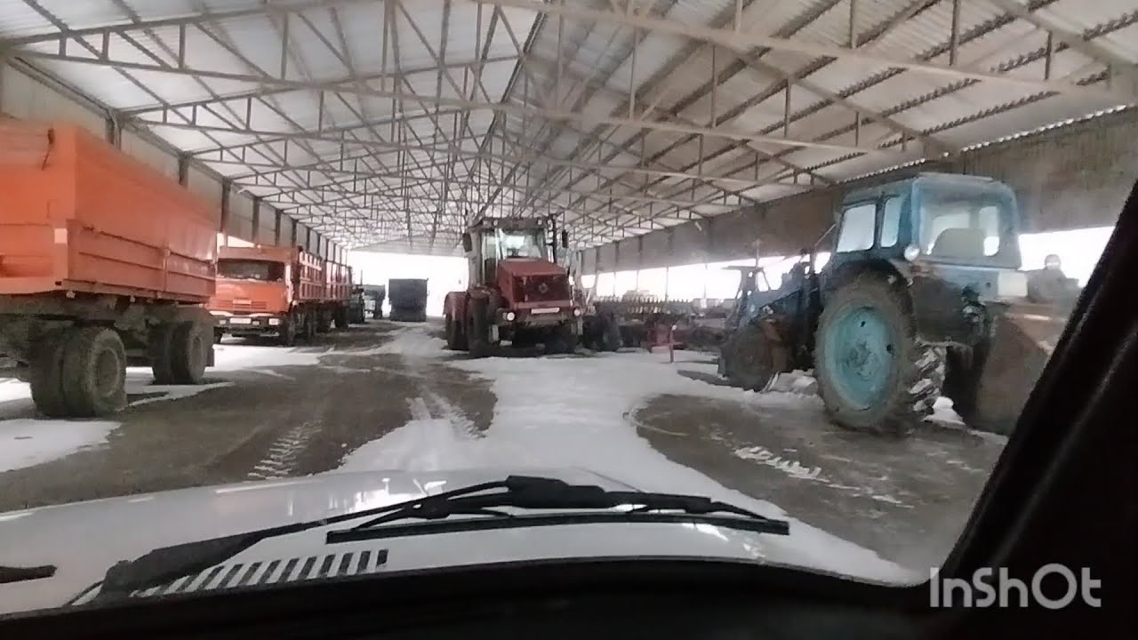 Съездили к Вите на работу. Собаки атаковали. Экскурсия по ангару. 