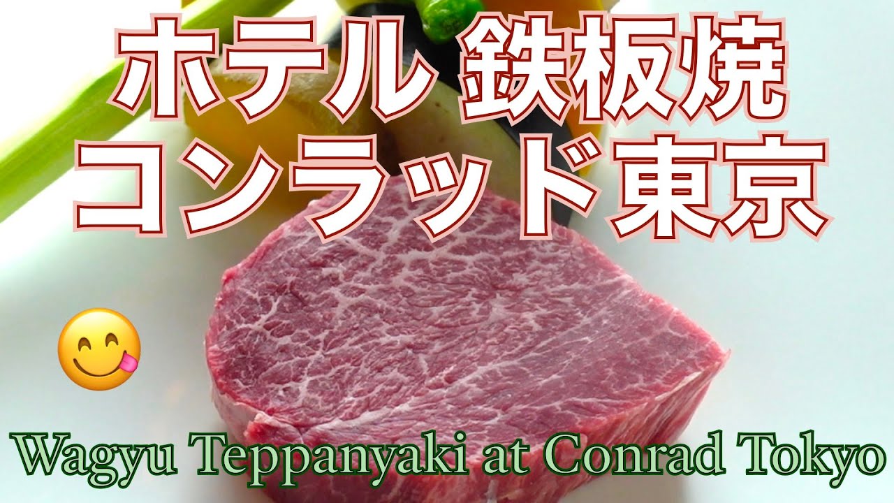 黒毛和牛A5ランク鉄板焼が、6,900円‼️コンラッド東京の絶景レストランで、贅沢極うまランチ／女ひとり、東京グルメ食べ歩き／Wagyu Teppanyaki ／Tokyo Vlog【ENG SUB】