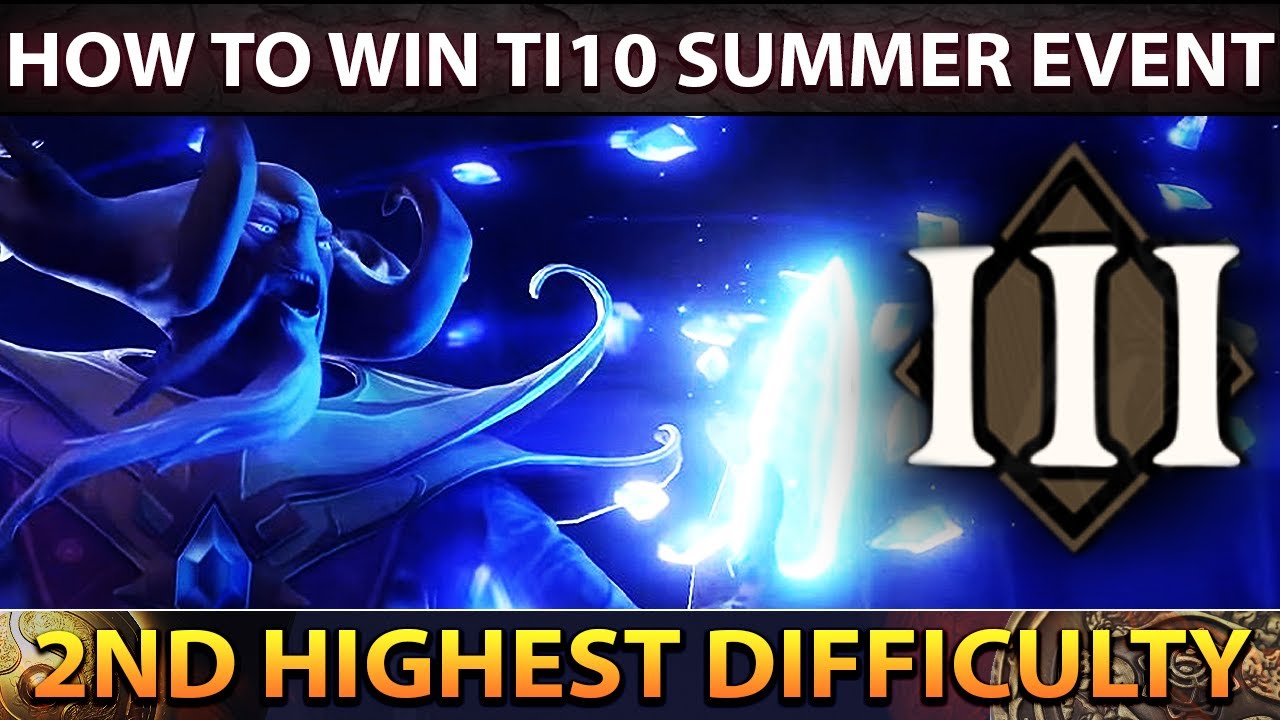 HOW TO EASY WIN TI10 SUMMER EVENT 2nd HIGHEST DIFFICULTY - BEST STRATEGY FOR AGHANIM'S LABYRINTH