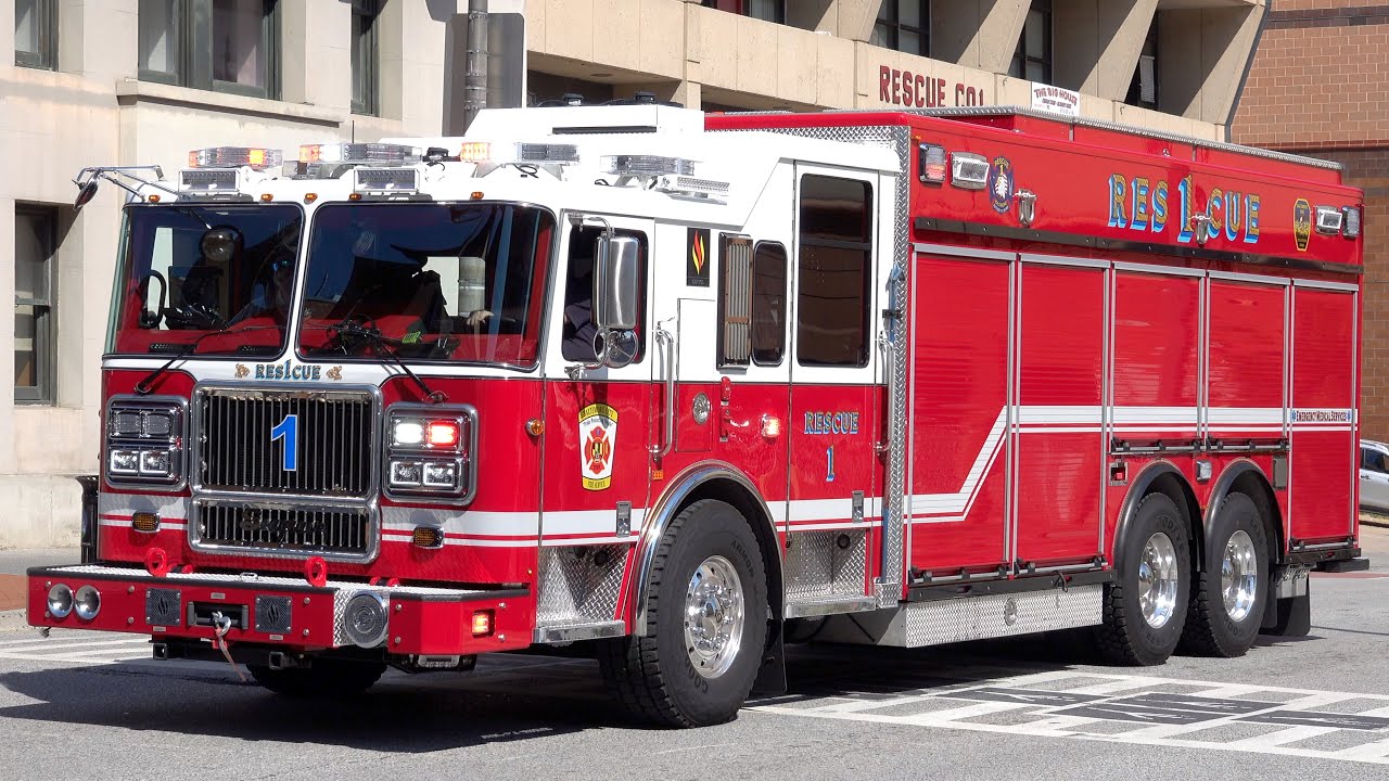 Baltimore City Fire Department *NEW* Rescue 1 Responding