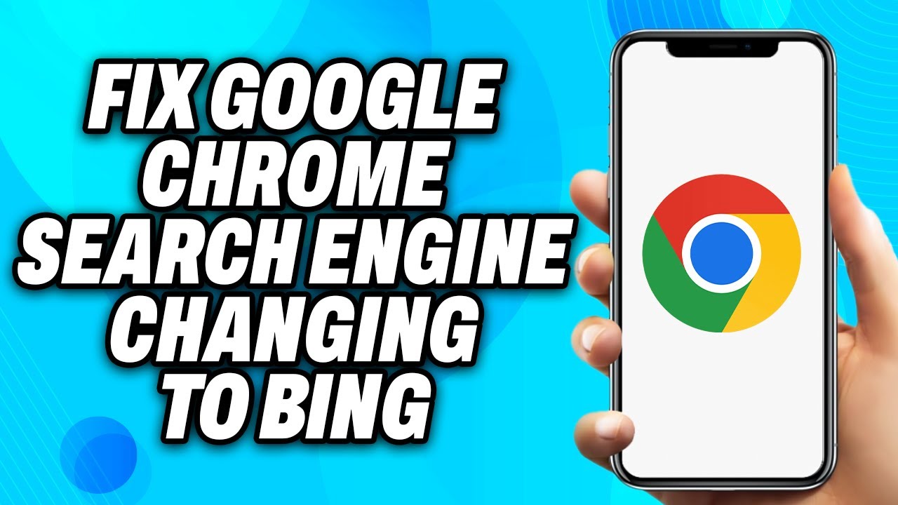 How to Fix Google Chrome Search Engine Changing to Bing - Easy Fix