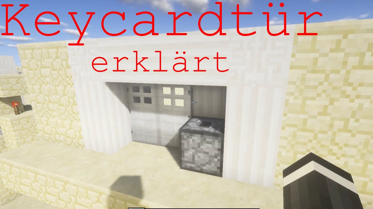 Keycard Tür Tutorial - Tür mit Schlüssel erklärt: Einfach & schnell gebaut