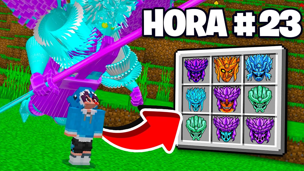 24 HORAS PARA FAZER TODOS OS SUSANOO DE NARUTO NO MINECRAFT