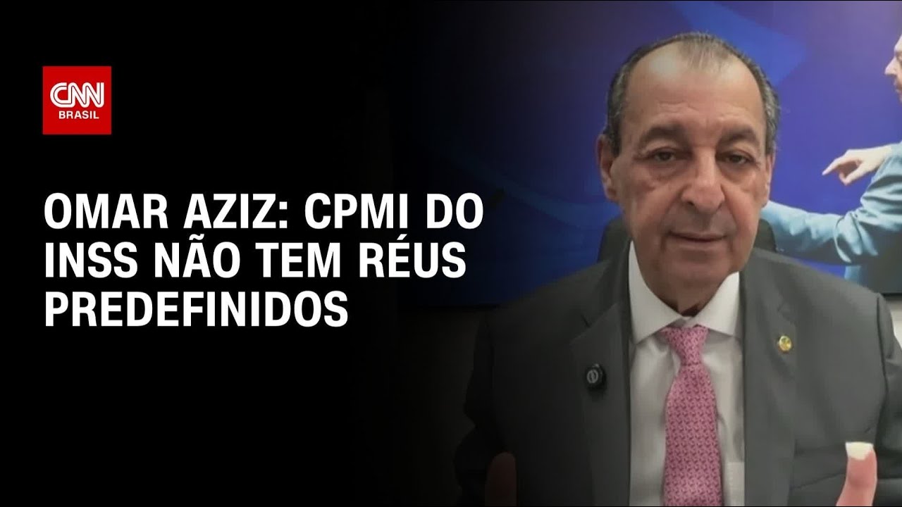 CPMI do INSS n&atilde;o tem r&eacute;us predefinidos, diz Omar Aziz &agrave; CNN | LIVE CNN