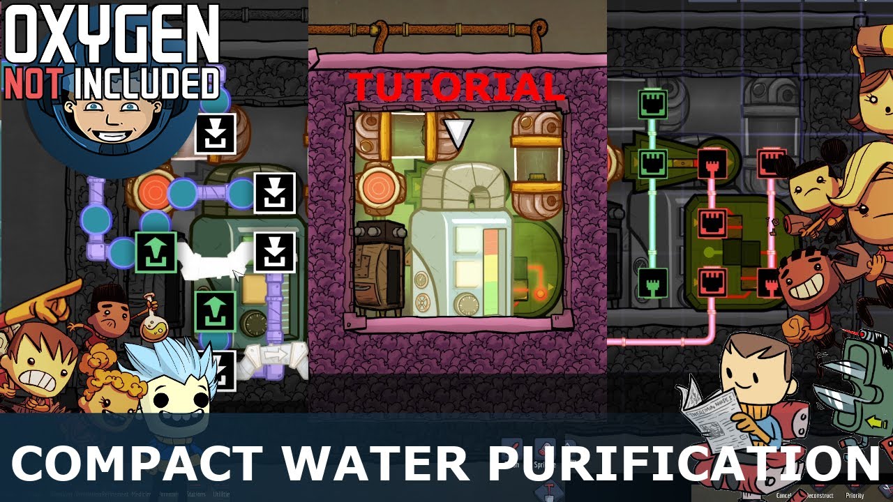 Compact Water Purification (Tutorial: Oxygen Not Included)