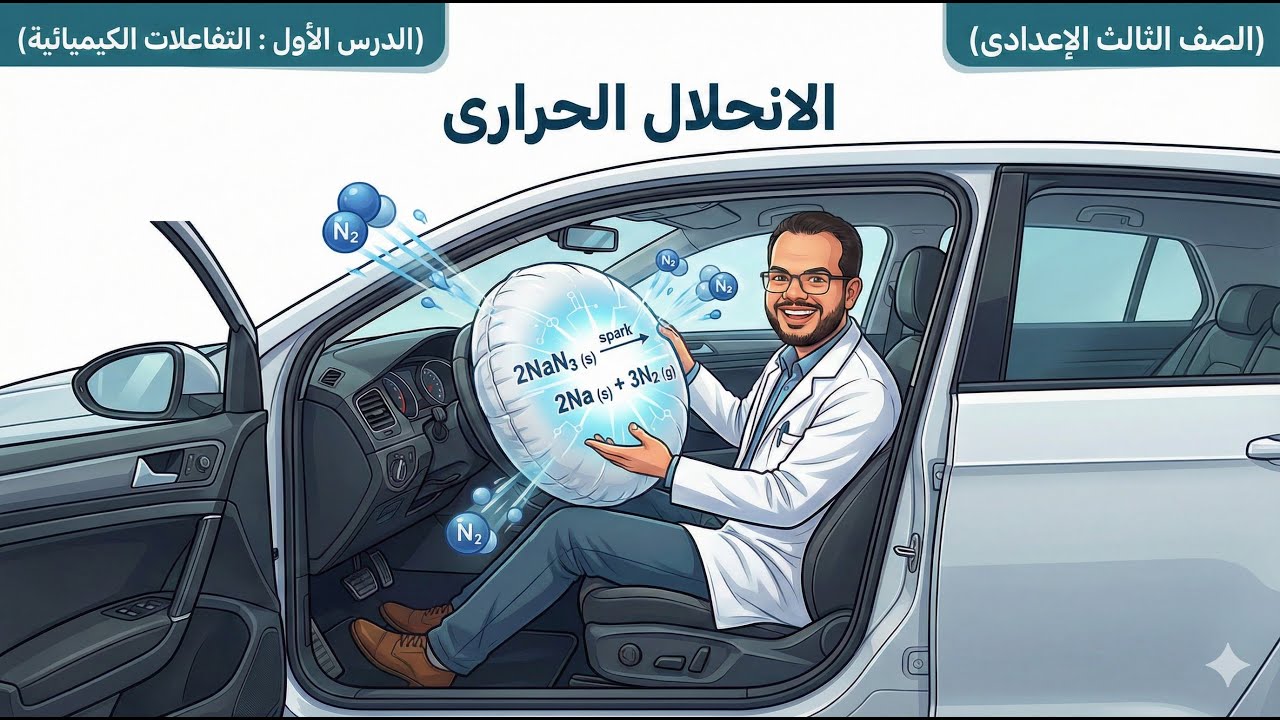 2 - التفاعلات الكيميائية- الانحلال الحرارى - 3ع