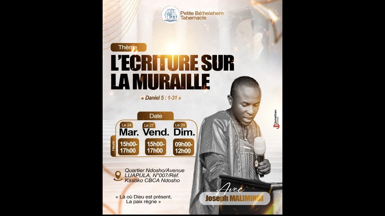 Mardi 24.02.2026 | L'ECRITURE SUR LA MURAILLE
