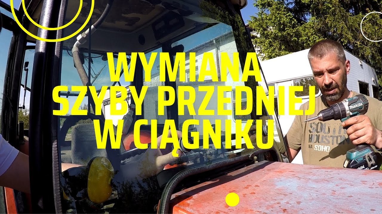 Gałąź vs. ciągnik &ndash; wymiana przedniej szyby w SAME Frutteto II krok po kroku