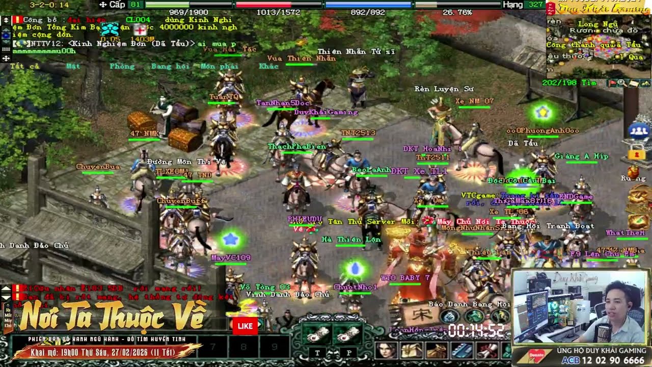 Võ Lâm 1⚡️HOT Max Skill 9x Đổi Phái Thiên Nhẫn Thiên Ngoại Lưu Tinh Cực Đẹp S14🎙Duy Khải Gaming🔰