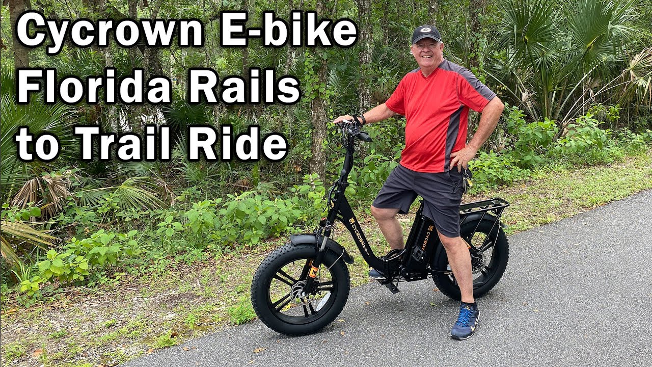 Cycrown E-bike on a Florida Rails to Trail Ride