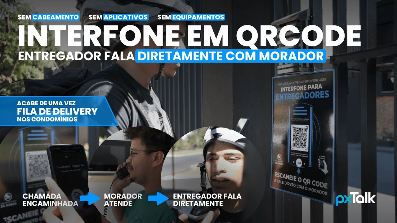 Interfone em QR Code - Sem fio, sem obras, sem equipamentos