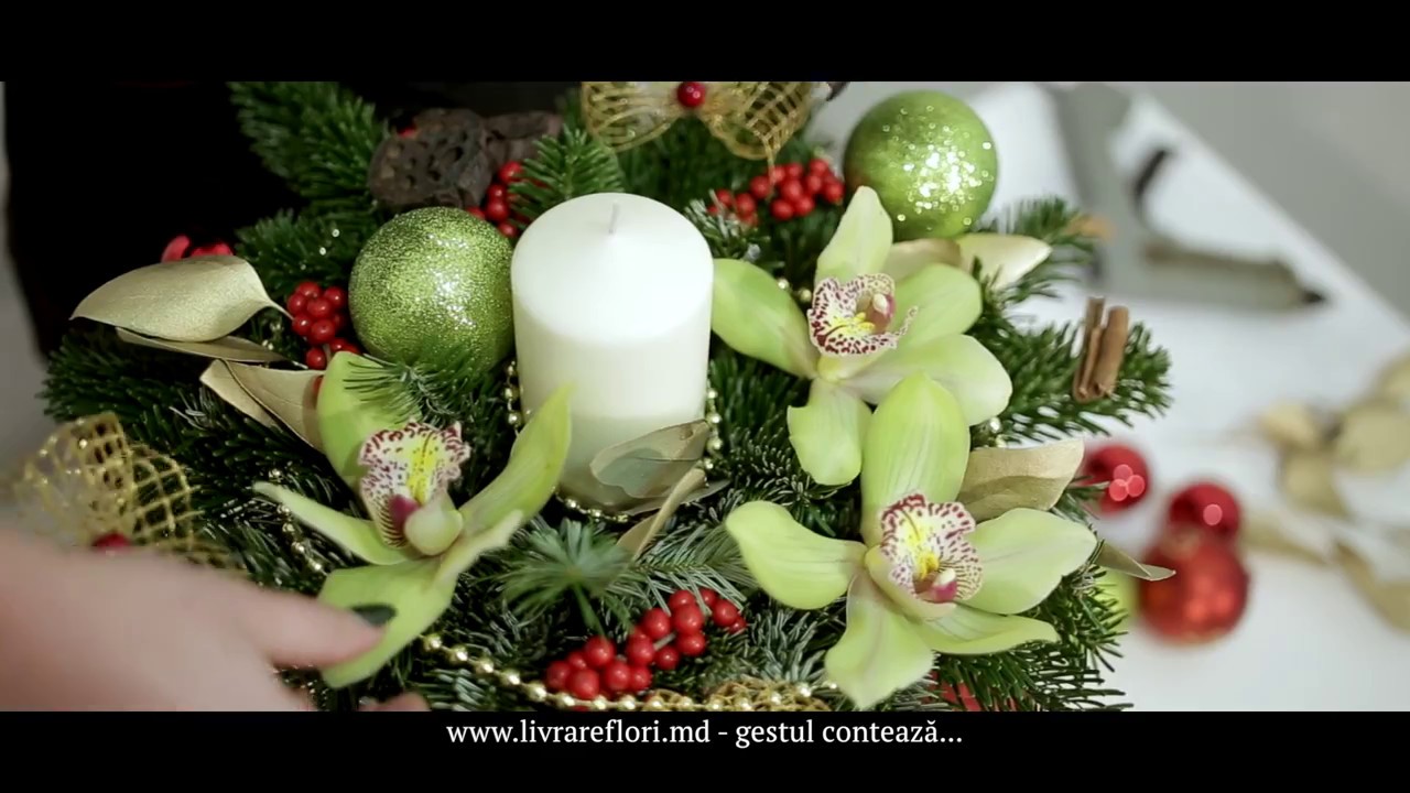 Aranjament creat din crengi de brad naturale!