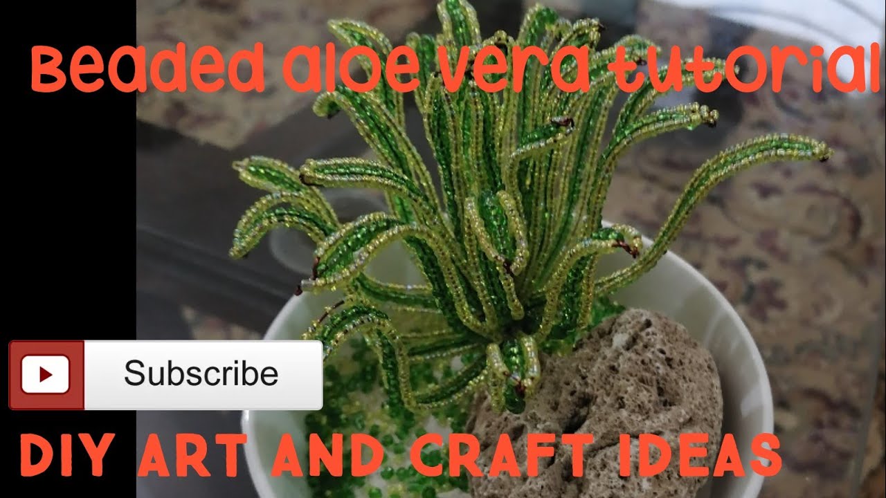 Beaded aloe vera tutorial