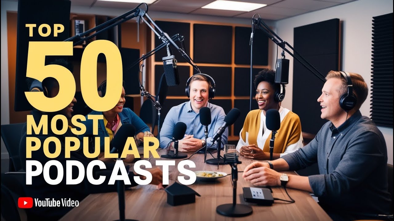 Top 50 Most Popular Podcasts Worldwide (2025)