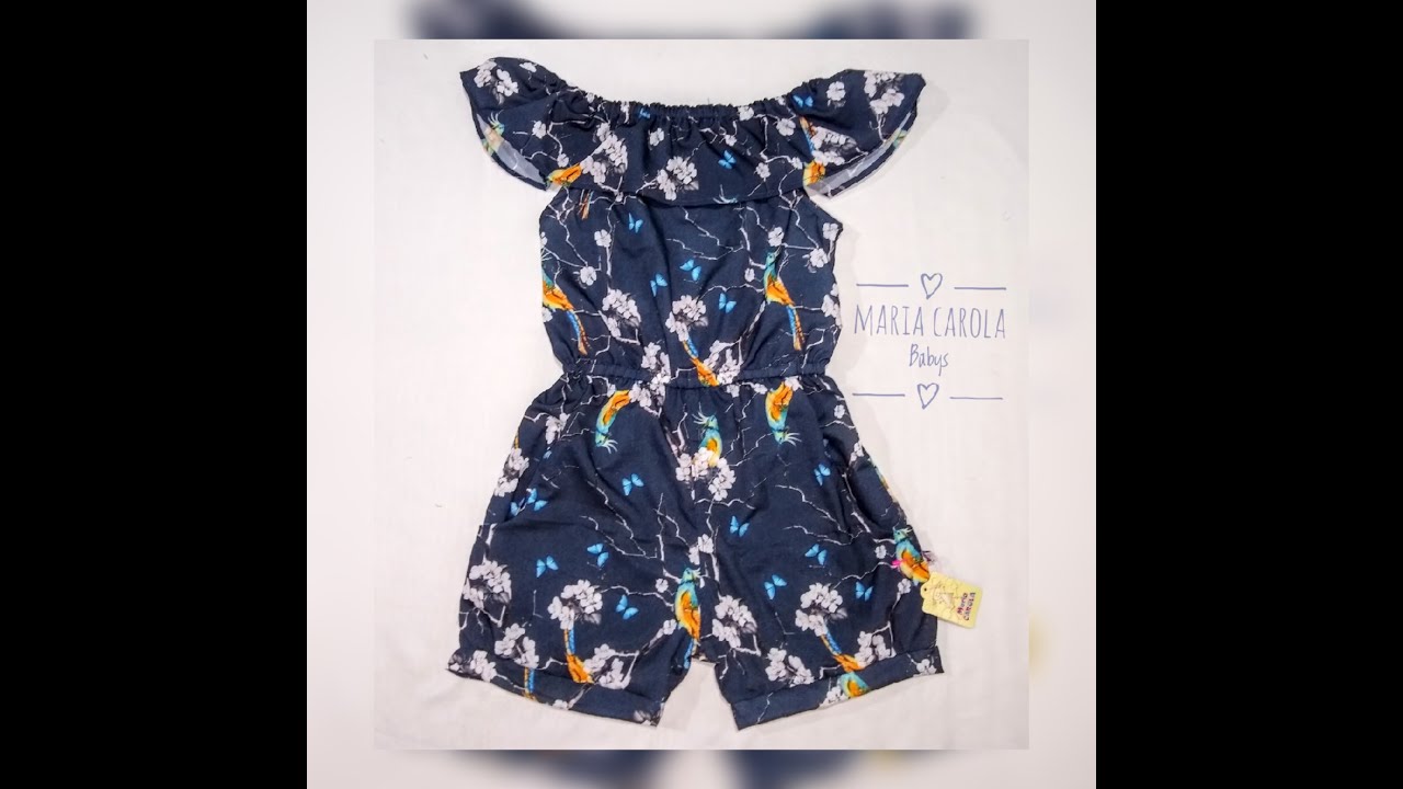 Macacão Ciganinha infantil/ molde gratuito / veste de 1 a 9 anos