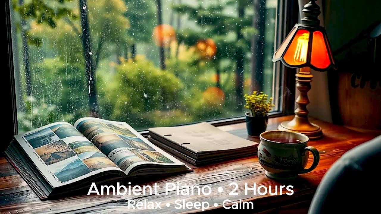Cozy Rain Room • Ambient Piano for Relax & Calm | 2 Hours | Silent Horizon Music
