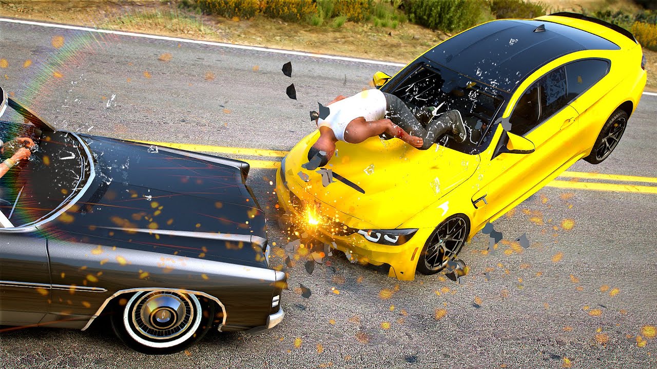 GTA 5 Crash Testing Realistic Deformation & Rollovers Ep.1