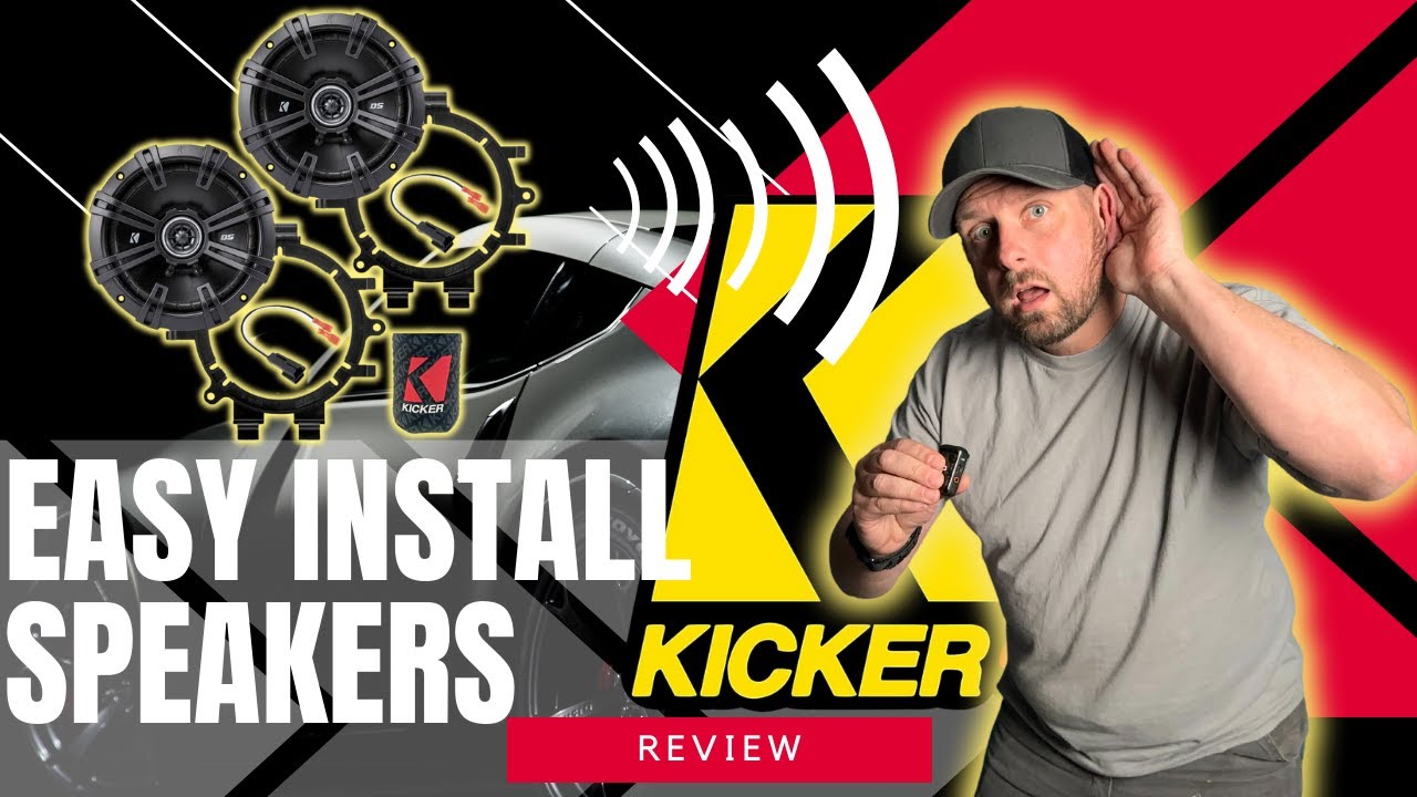 EASY INSTALL Kicker Speakers  #kickeraudio #easyinstall #carspeakers