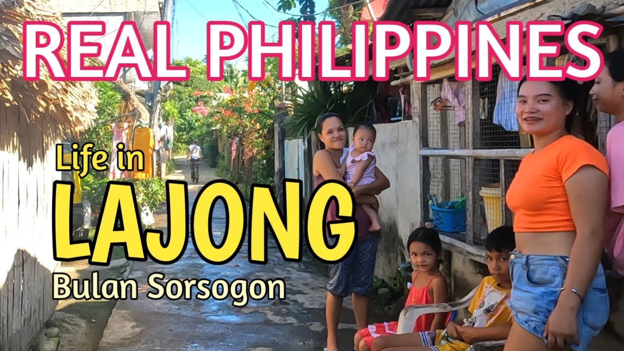 A SUNNY WALK TO SEE AND EXPERIENCE THE SIMPLE LIVING IN LAJONG BULAN SORSOGON PHILIPPINES [4K]