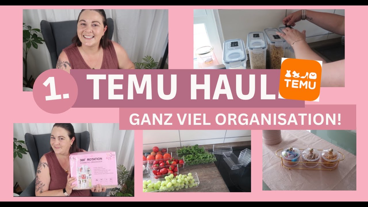 ORGANISATIONS HAUL - TEMU| 90% 😳 GÜNSTIGER SHOPPEN| Fräulein Jasmin