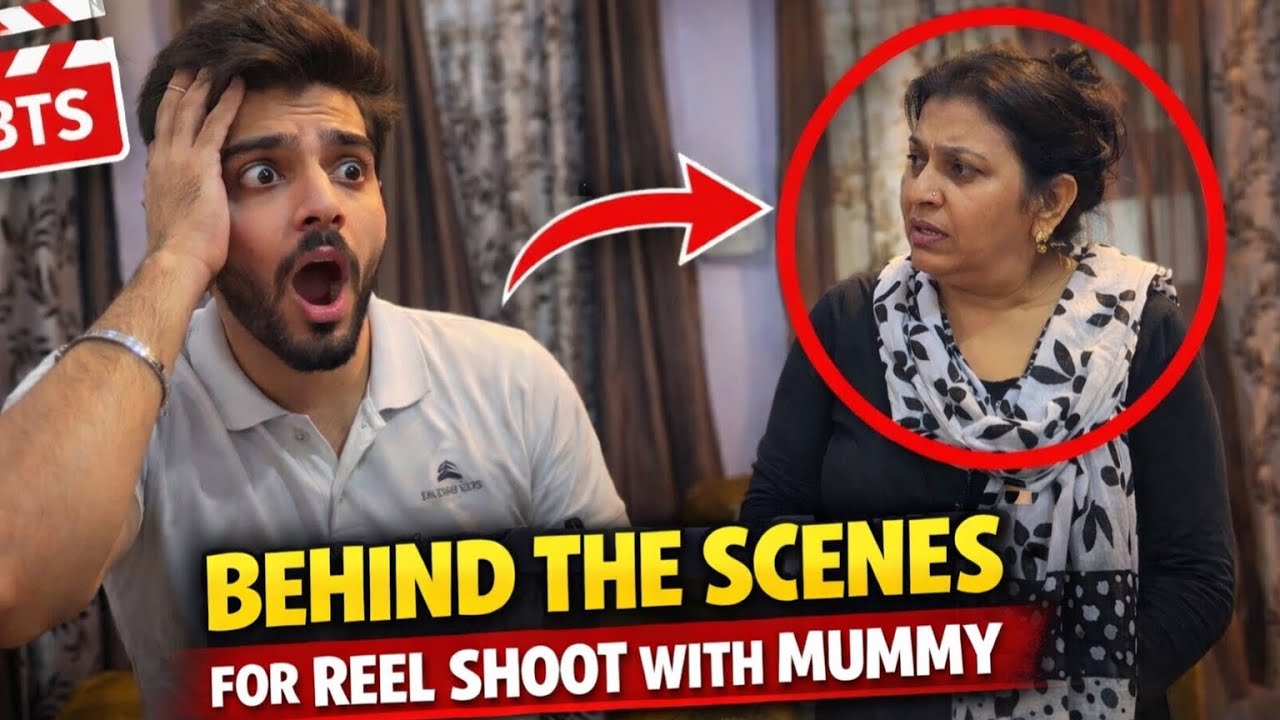 Mummy ke Sath Reel Shoot BTS 😂