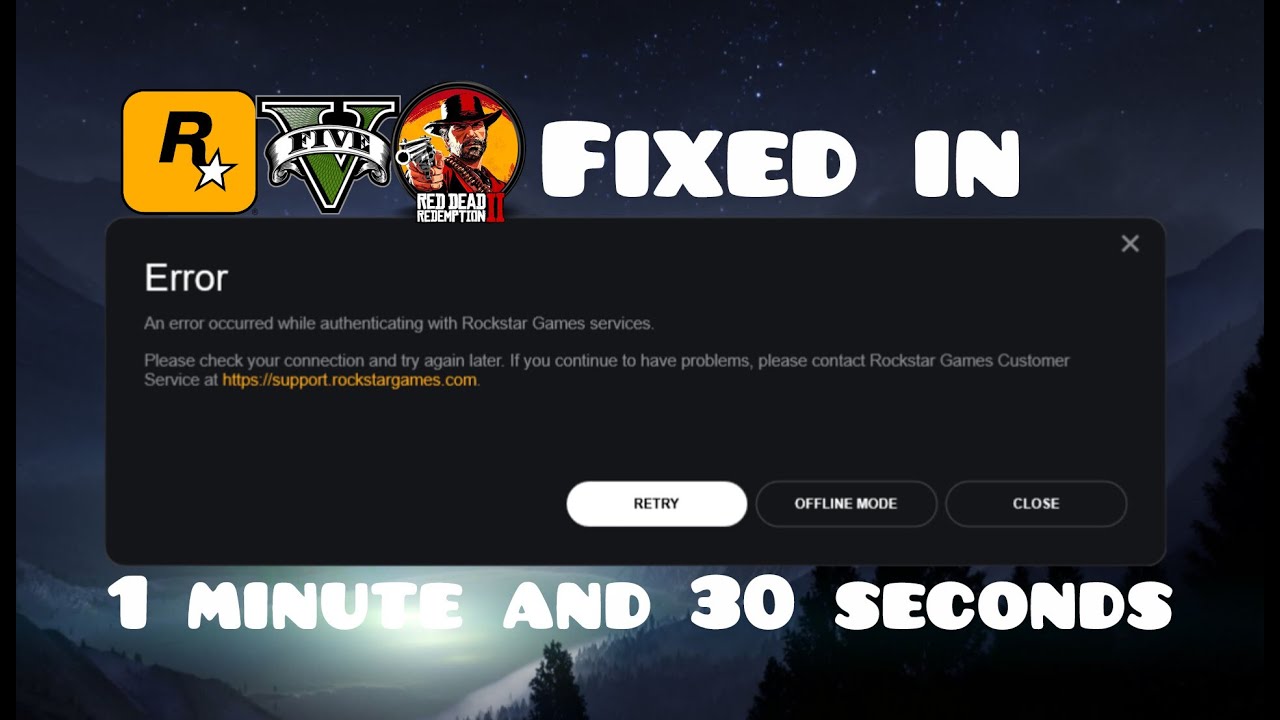 Fix Rockstar Games Launcher Authentication Error Fast - GTA V (Enhanced & Legacy) or RDR2 (2025)
