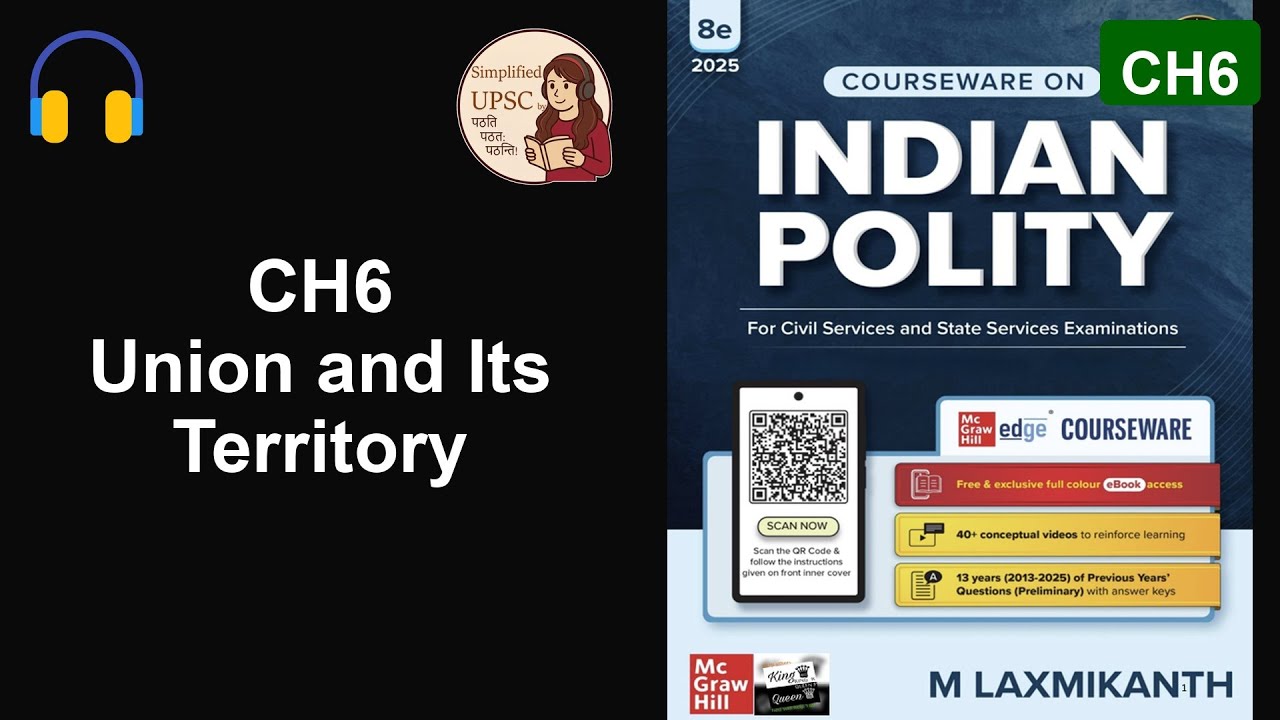 M. Laxmikanth Ch 6 | UNION & ITS TERRITORY | Articles 1-4 Explained | #UPSC_Polity