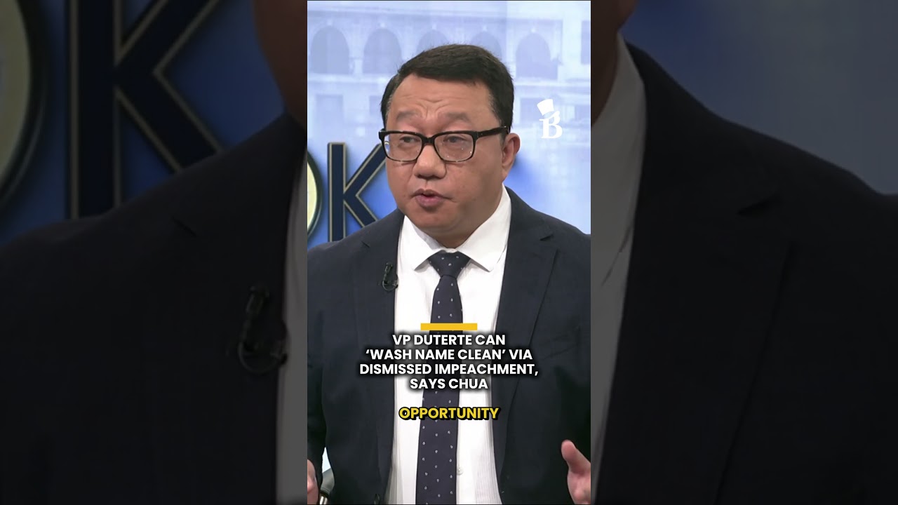 VP Duterte can &lsquo;wash name clean&rsquo; via dismissed impeachment, says Chua