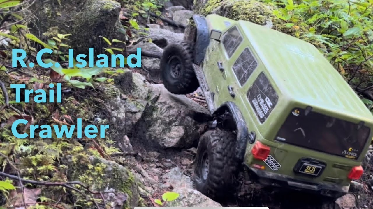 R.C. Trail Crawling. Axial Scx6 Jeep trail crawling to Christie Falls.