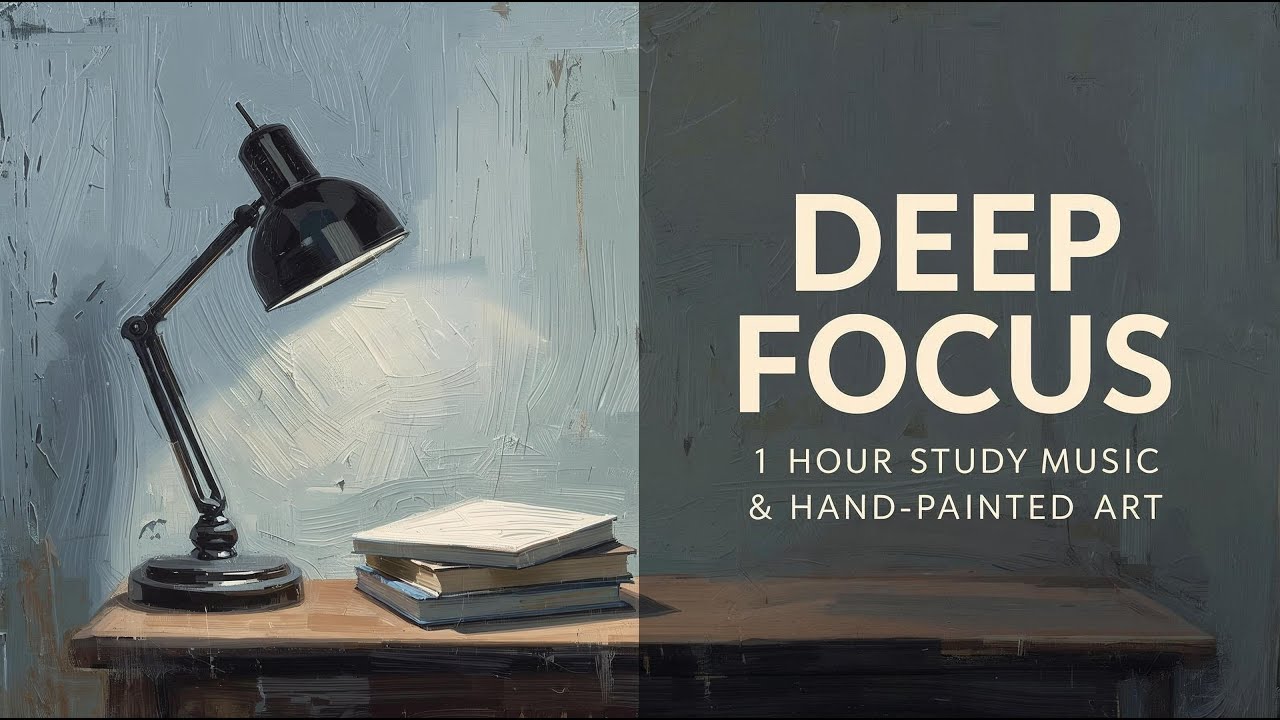 Deep Focus | 1 Hour Study Music & Hand-Painted Art