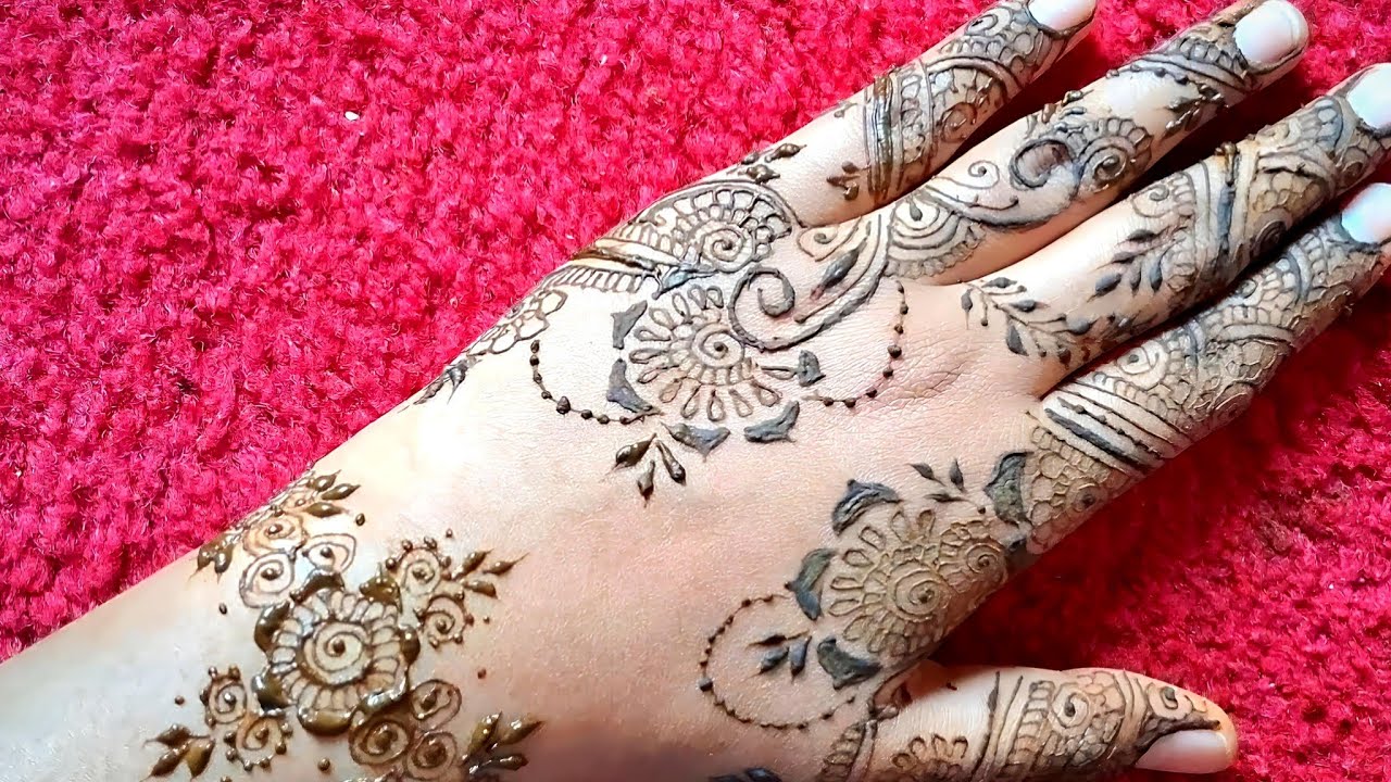 Back hand finger mehndi design | Mehndi design simple | Beautiful fingers mehndi design