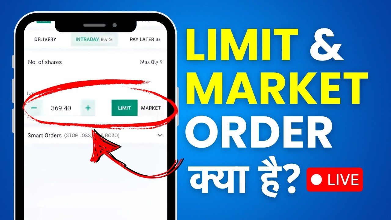 Angel One Me Limit Or Market Kya Hota Hai? Limit Order And Market Order In Hindi