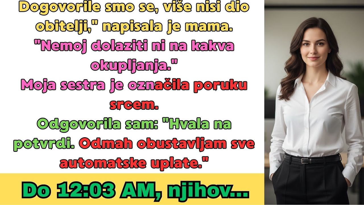 Dogovorile smo se, više nisi dio obitelji,