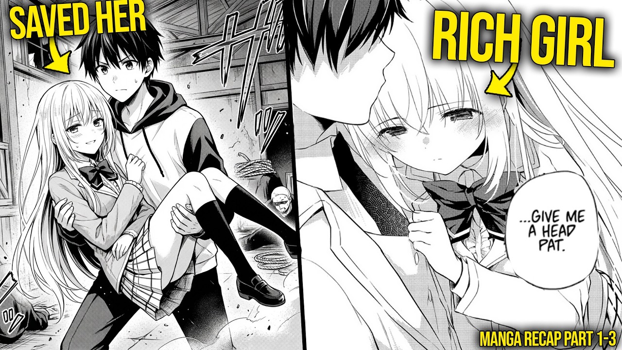 Poor Boy in Debt Saves Rich Popular Girl & Gets A Job Taking Care of Her | Manga Recaps