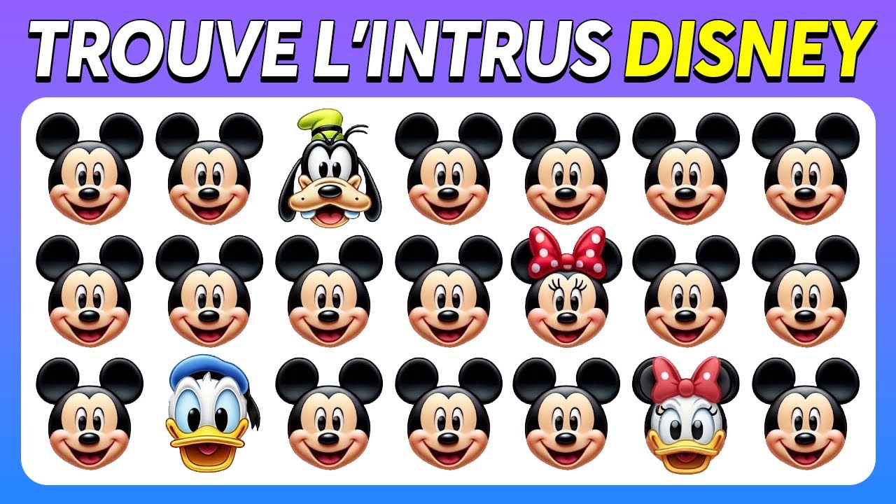 Trouve l'INTRUS....! Édition Disney 🏰✅🔎 | Hero Quiz