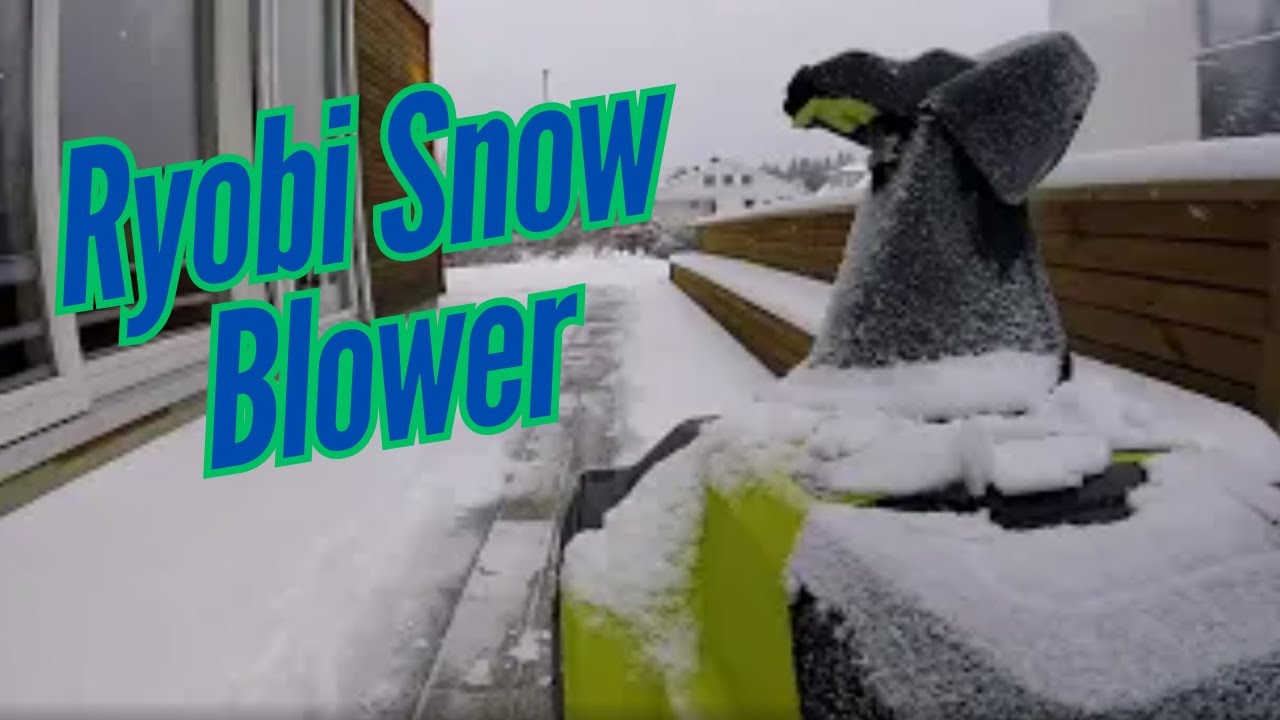 Ryobi Snow Blower #snow #ryobi #snowblower  #satisfying #ryobitools