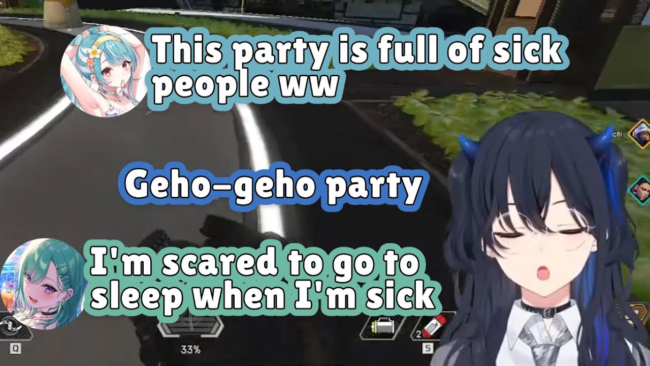 Uruha and Ramune Are Scared by Beni's Habit When She's Sick [ICHINOSE URUHA/VSPO]