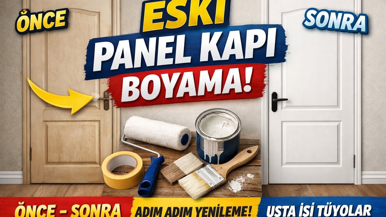 Panel Kapı Nasıl Boyanır: Eski Kapılarınızı Yenilemenin En Kolay Yolu Sende yaparsın