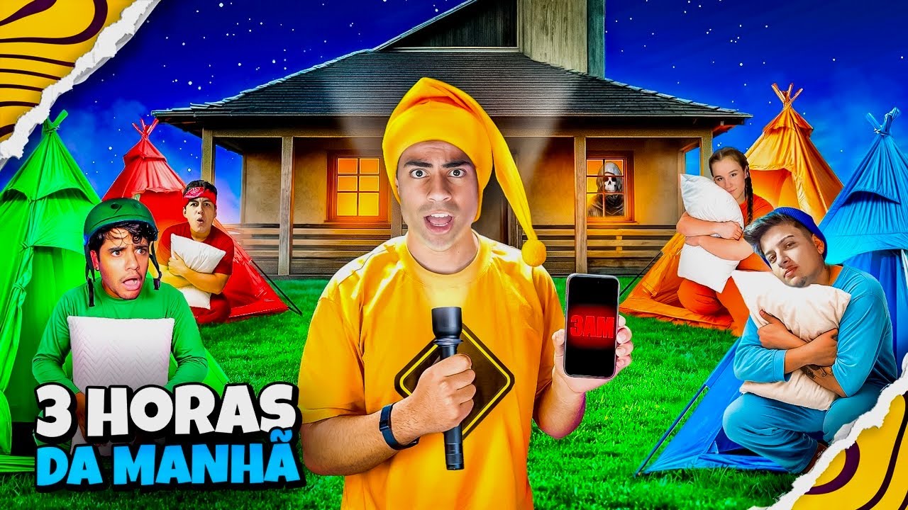 FIZEMOS FESTA DO PIJAMA NA MANSÃO MISTÉRIO 3:00 da MANHÃ…