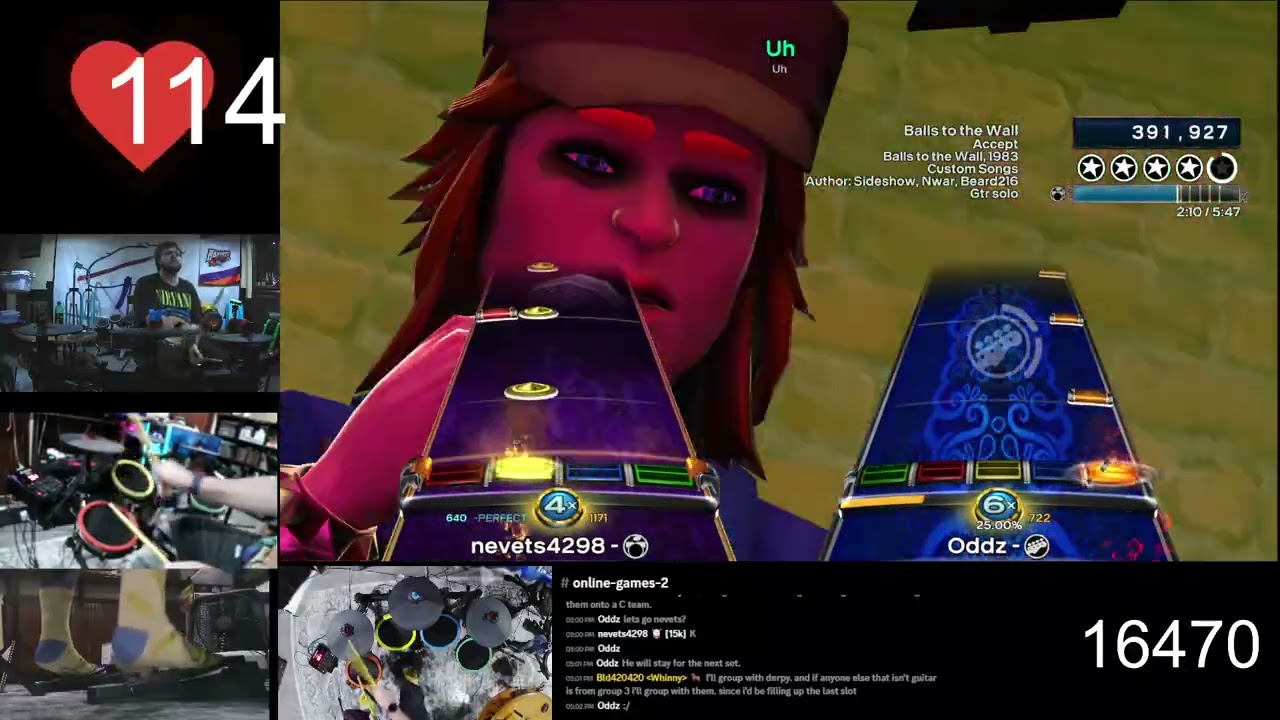 Balls To The Wall by Accept Pro Drum, Bass FC Rock Band 3 Deluxe RPCS3