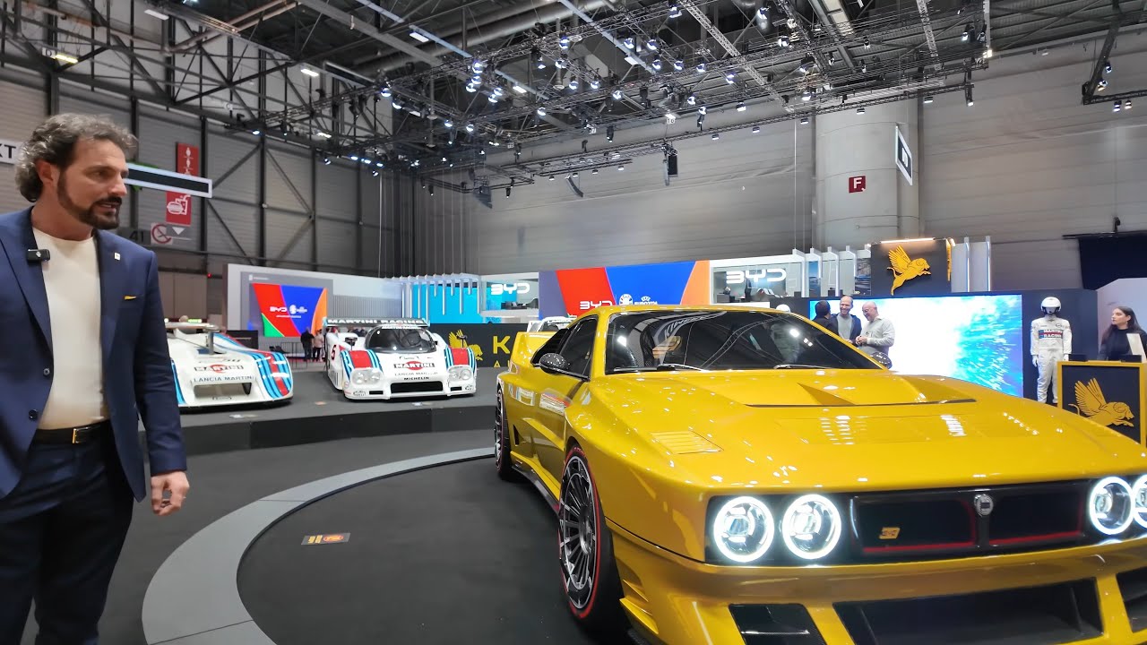 Kimera Automobili Evo38 at #genevamotorshow 2024 tribute to the 80ies Rally Cars Lancia WRC