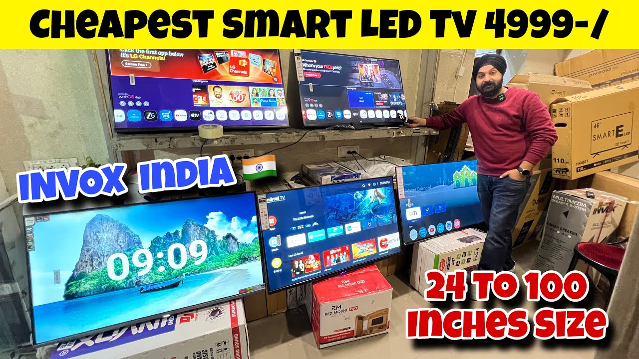 50 हज़ार की LED Tv मात्र 5 हज़ार में | cheapest Smart tv | Branded led tv market in delhi | 