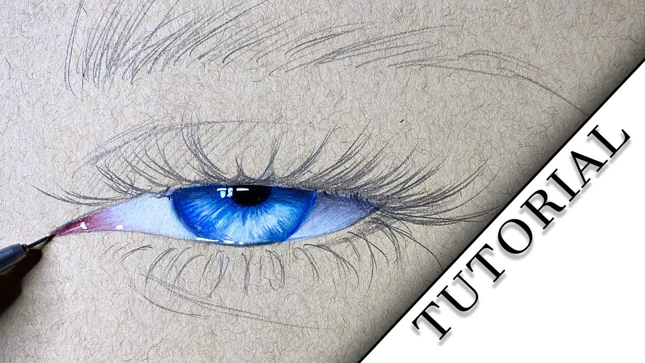 Come disegnare un OCCHIO REALISTICO a colori | TUTORIAL MAGICO E COMPLETO