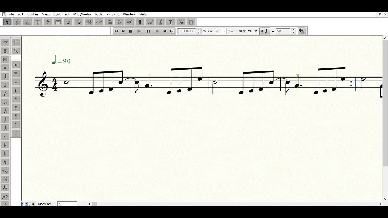 Tren al sur partitura