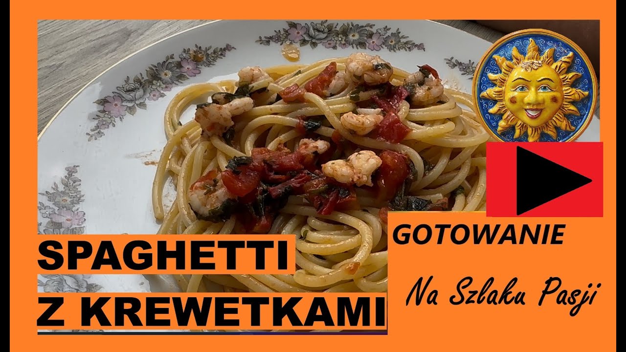 Spaghetti z krewetkami prosto z Sycylii #26 Przepis Na Szybko