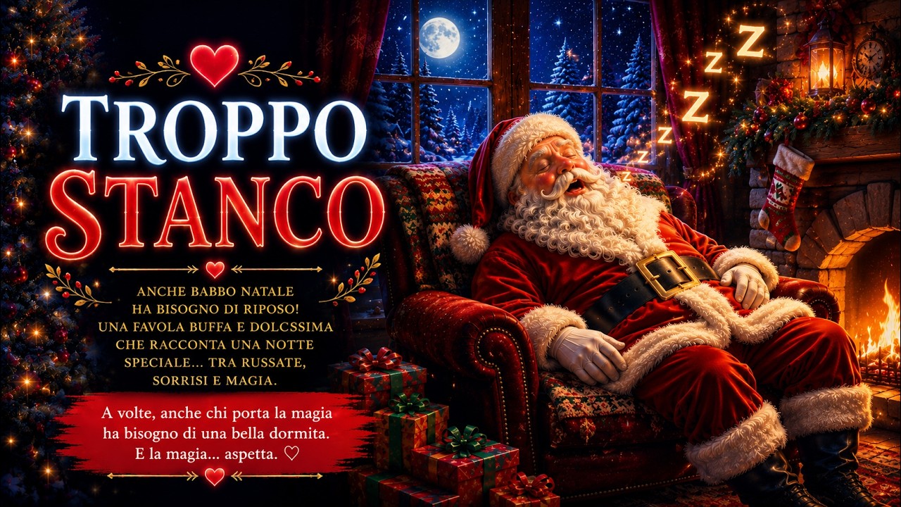Babbo Natale e un camino troppo stretto per il suo pancione | Fiaba di Natale
