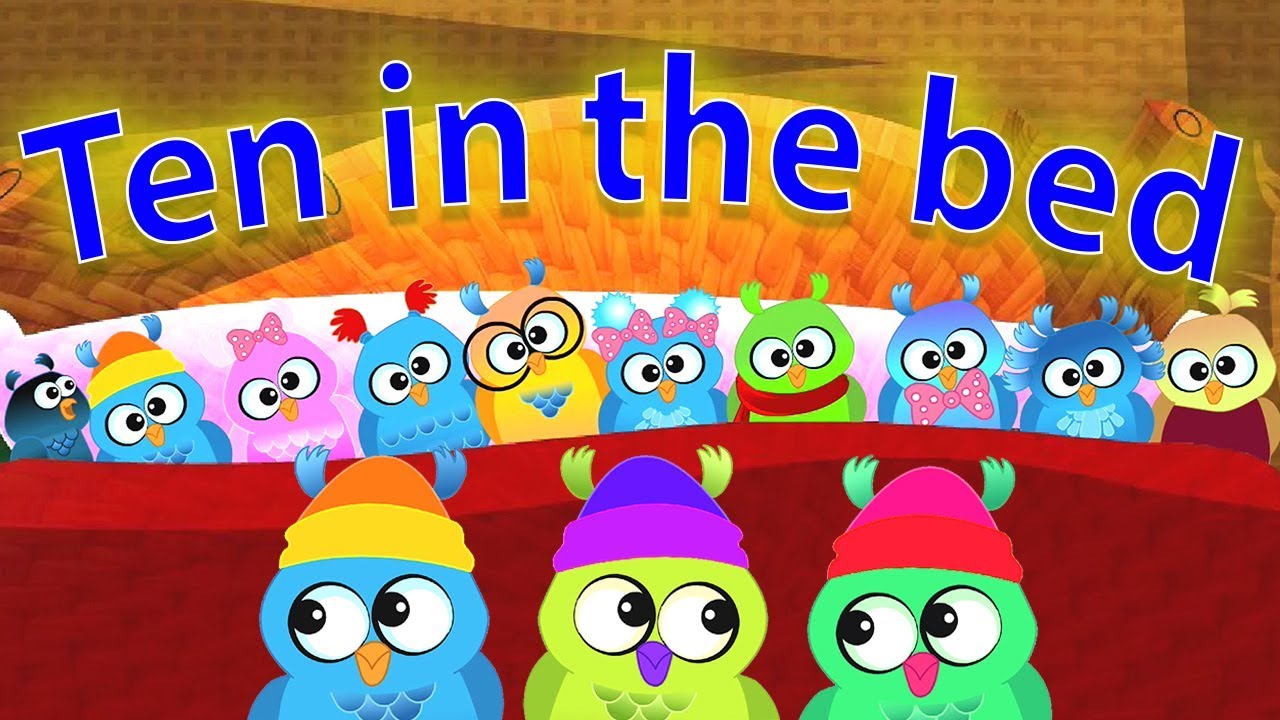 ti i sengen | lære tall | Ten In The Bed | Norsk Number Song | Kids Tv Norsk | Barnesanger på Norsk