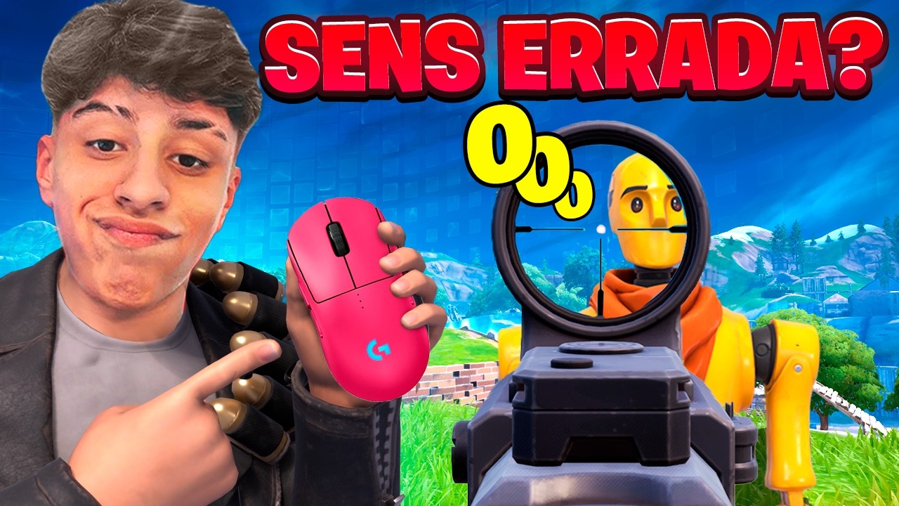 A VERDADE sobre a SENS no Fortnite 🎯🖱️ (Pegada certa do mouse)