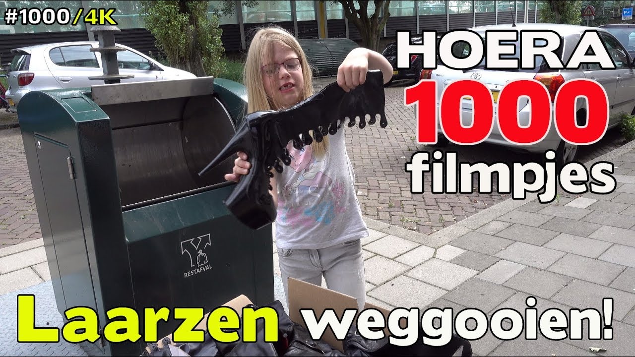 HOERA, HOERA 1000 FILMPJES op mijn kanaal. Weggooien LAARZEN, PUMPS en NAALDHAKKEN #1000