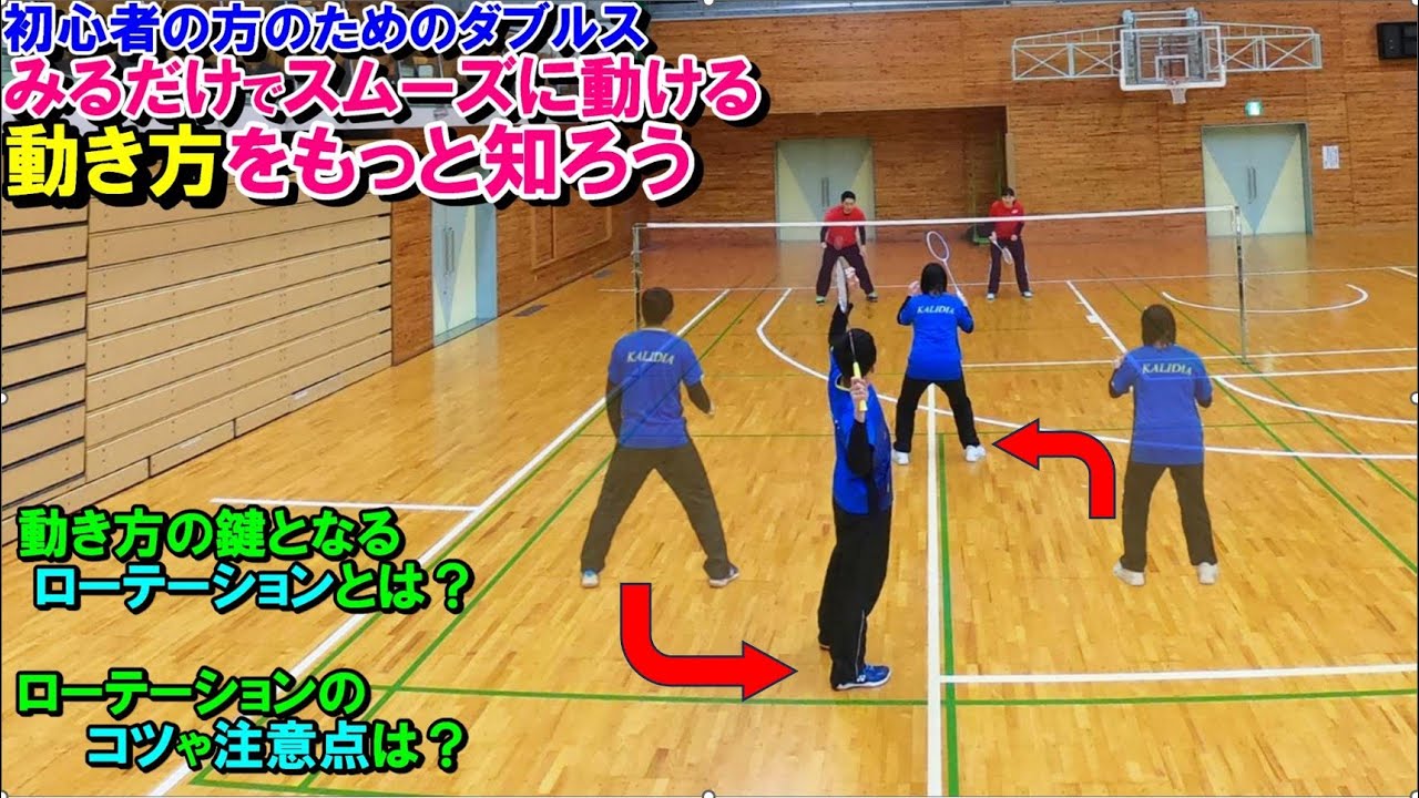 スムーズに入れ替わるには？ダブルスの動き方のコツ！